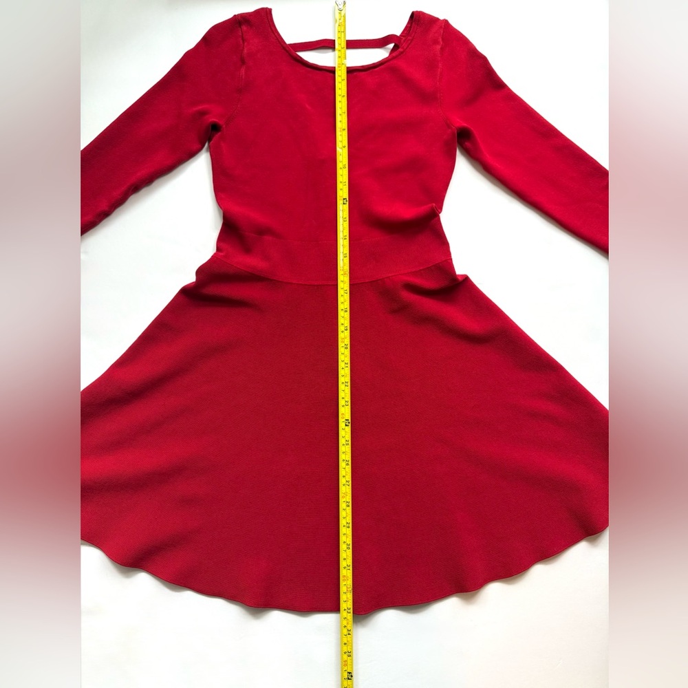 Guess Fit and Flare Dress Red 3/4 Sleeve Size M - Picture 12 of 16
